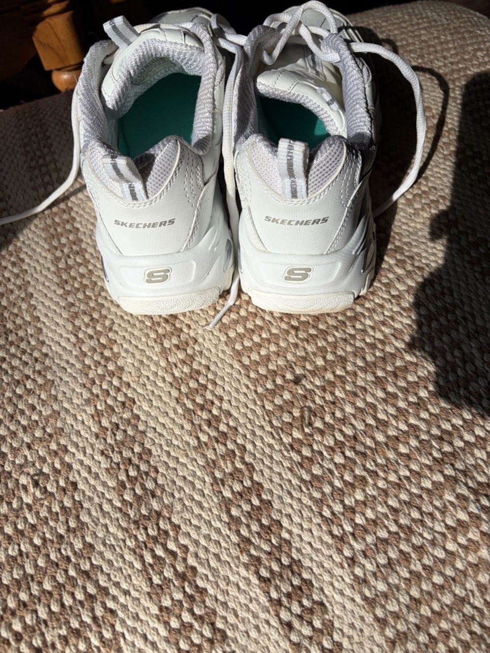 Skechers White 9 wide, Sneakers with Aqua Insole D’Lite, memory foam - Picture 5 of 10